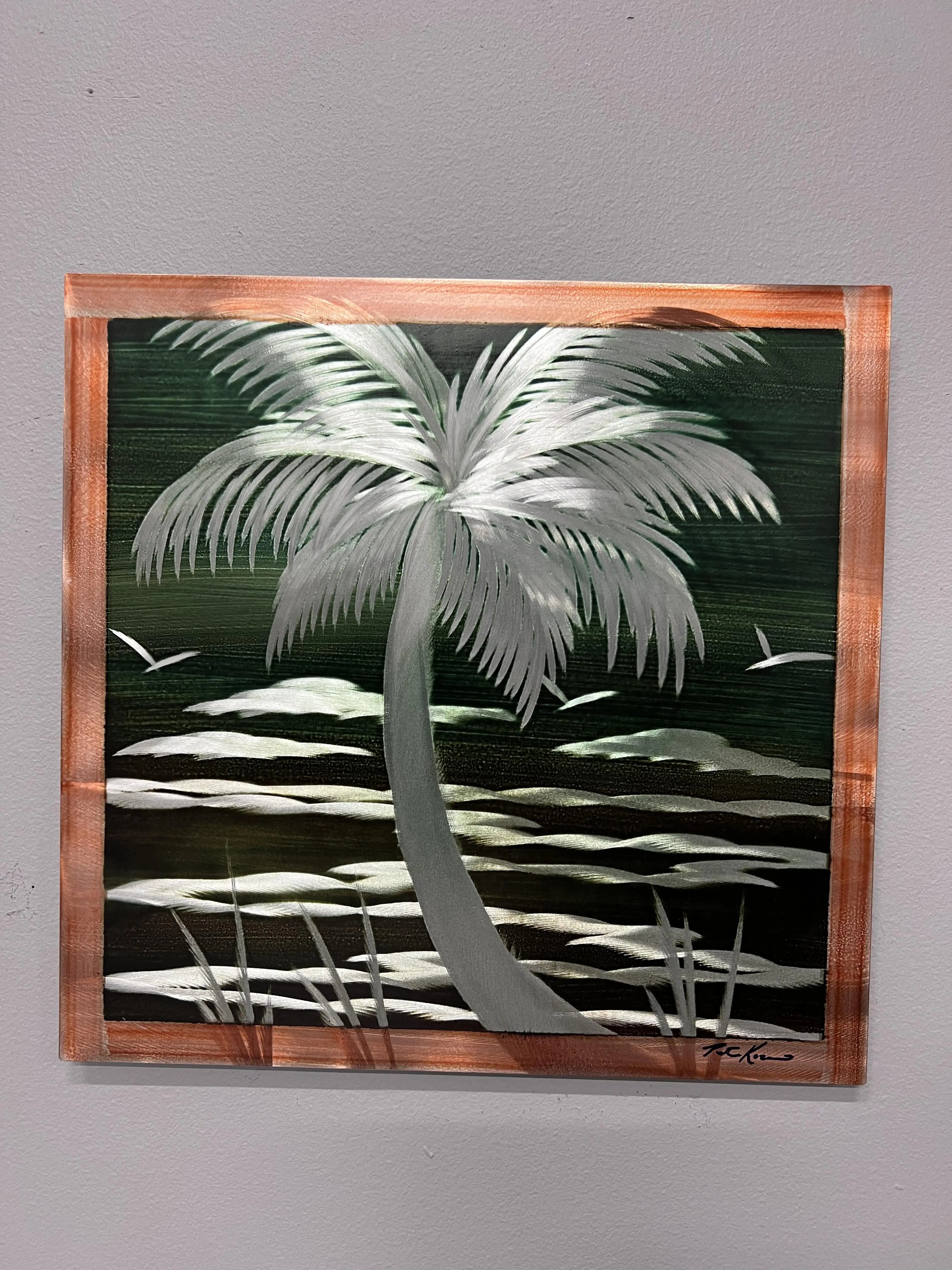 Blue Day Palm PETE KOZA METAL ART