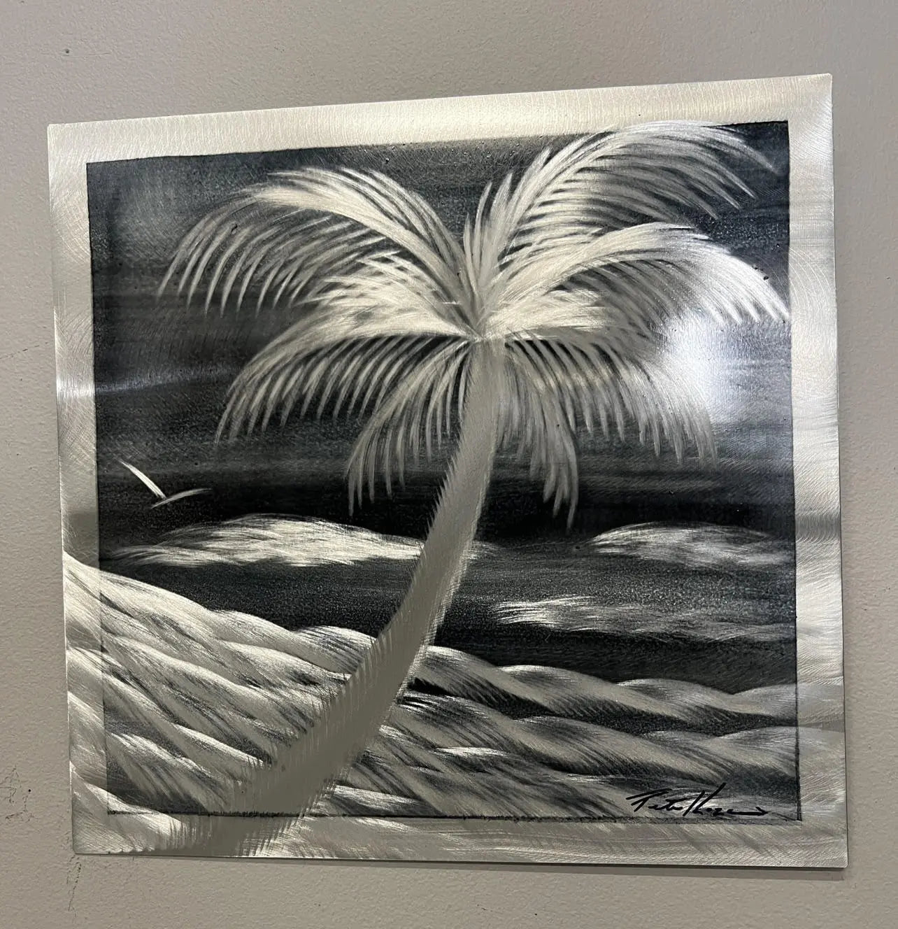 Blue Day Palm PETE KOZA METAL ART