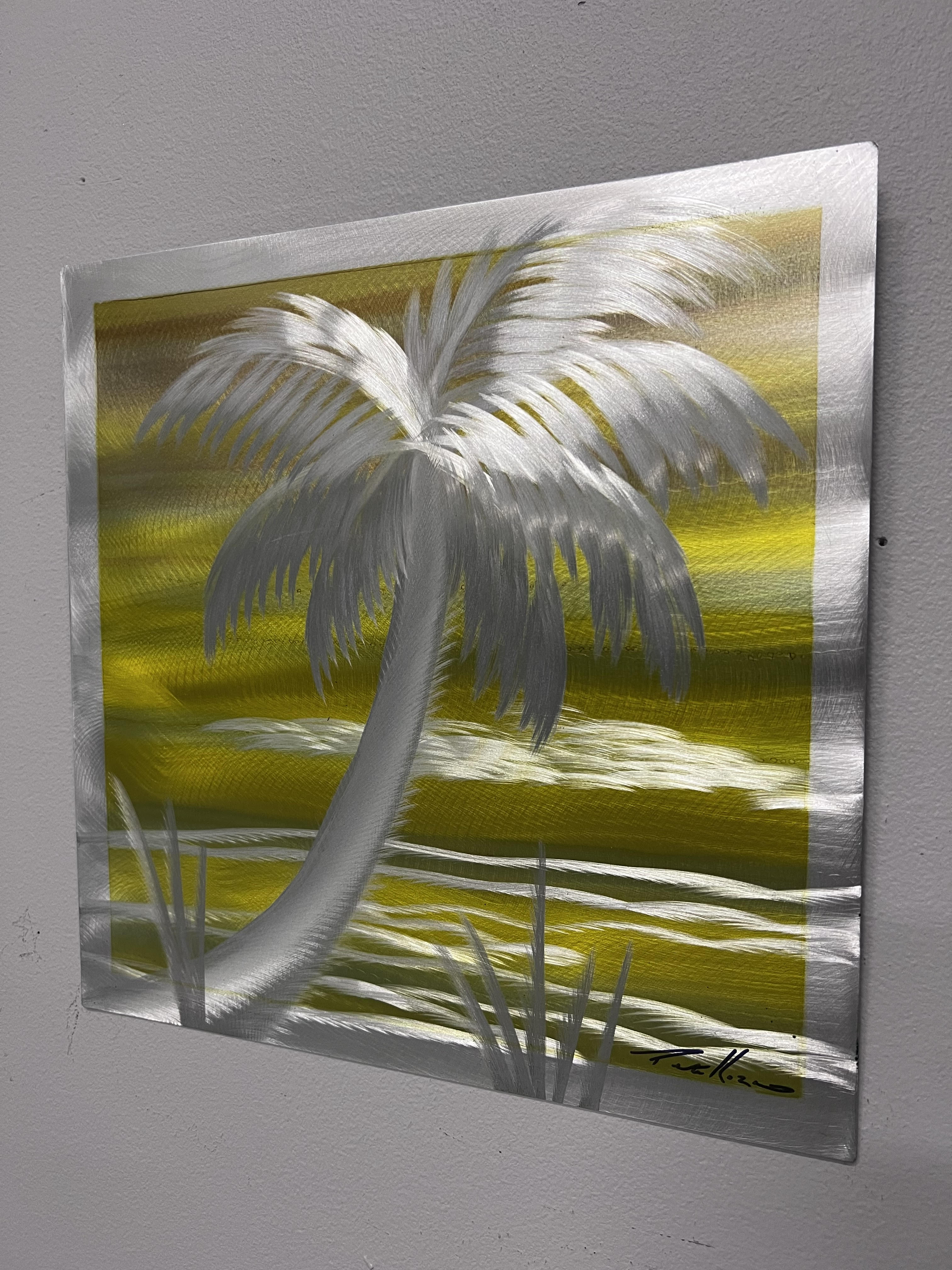 Blue Day Palm + Color Options PETE KOZA METAL ART