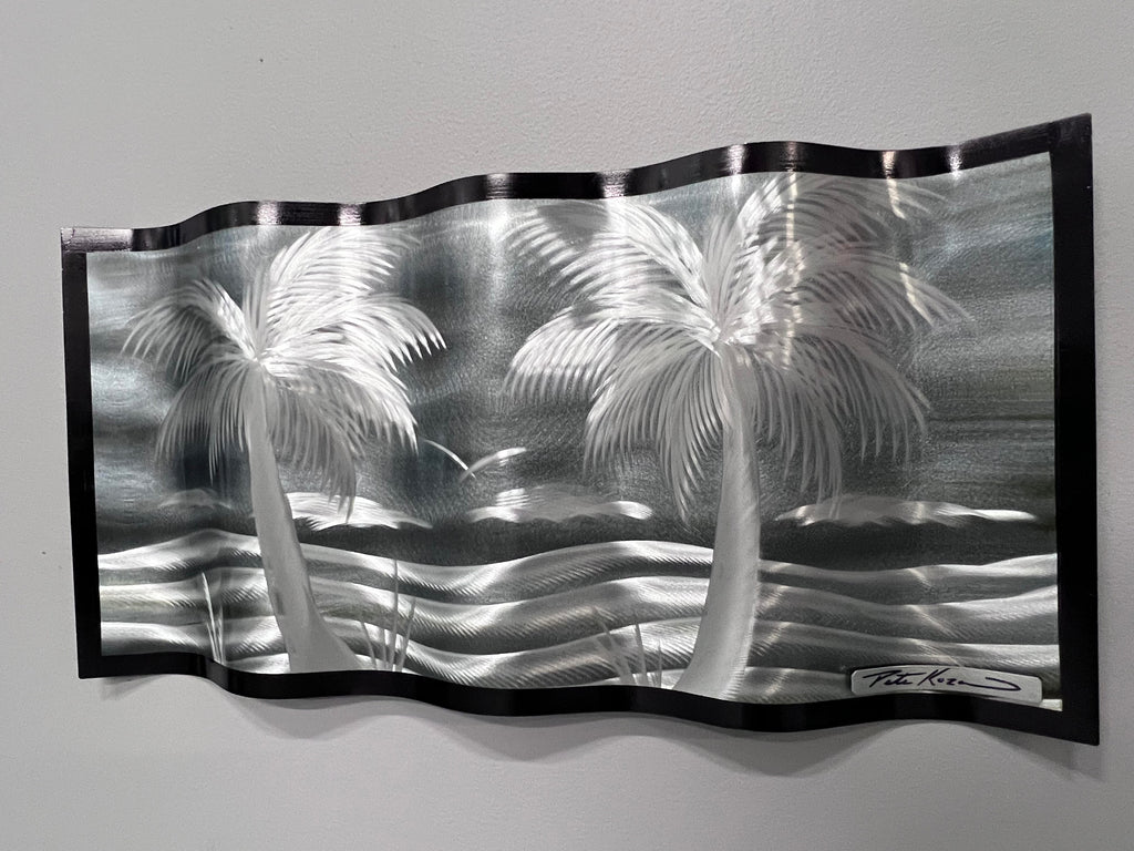 Shadow View Palms Pete Koza Metal Art