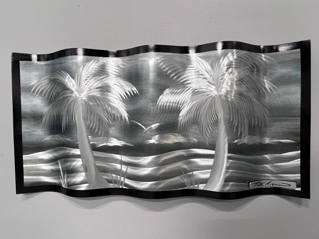 Shadow View Palms Pete Koza Metal Art