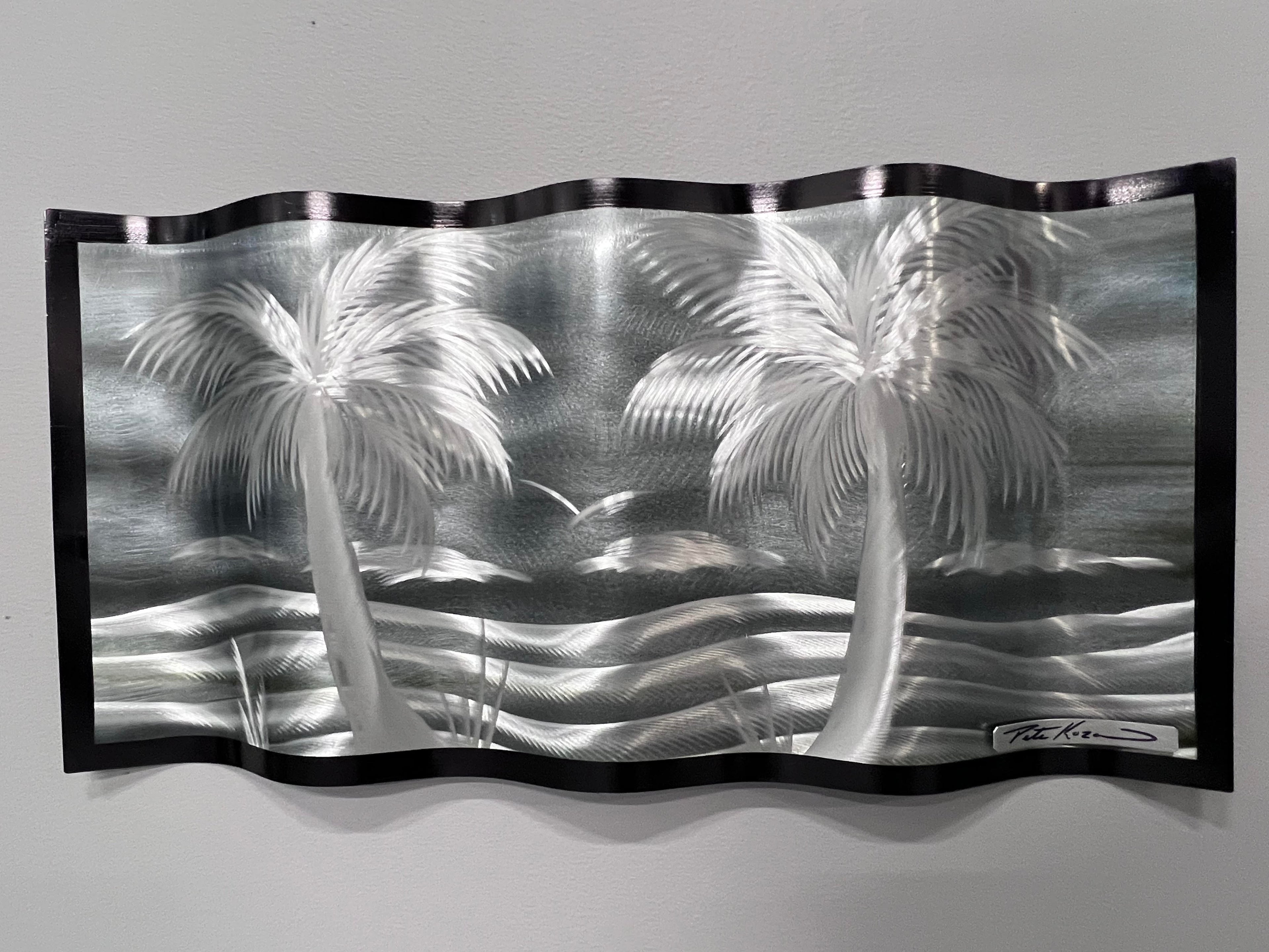 Shadow View Palms Pete Koza Metal Art