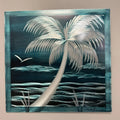 Storm Day Palm SMALL Pete Koza Metal Art