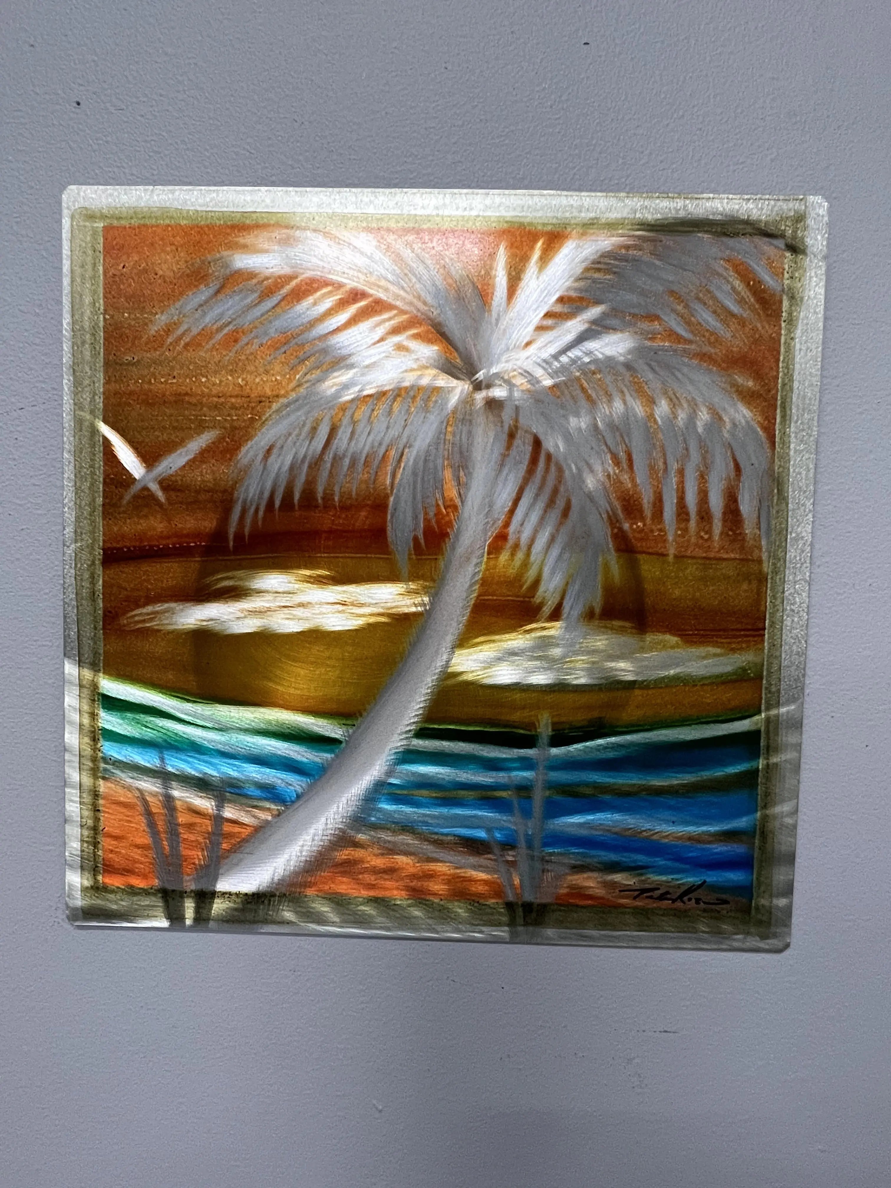 Blue Day Palm PETE KOZA METAL ART