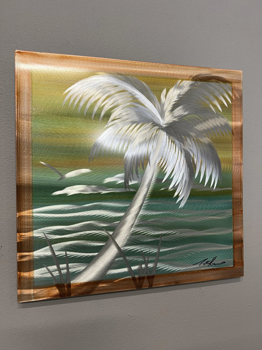 Zest Island Palm Pete Koza Metal Art