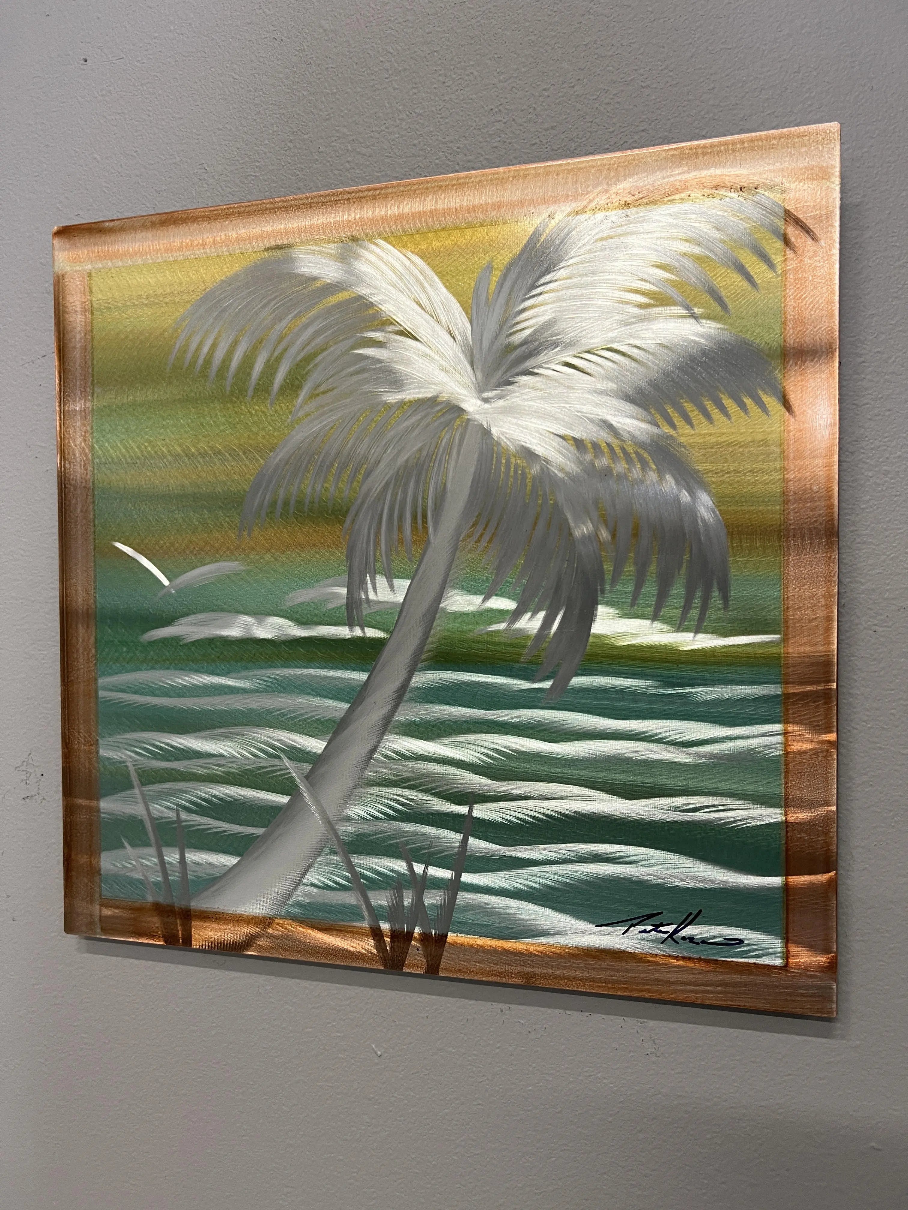 Zest Island Palm Pete Koza Metal Art