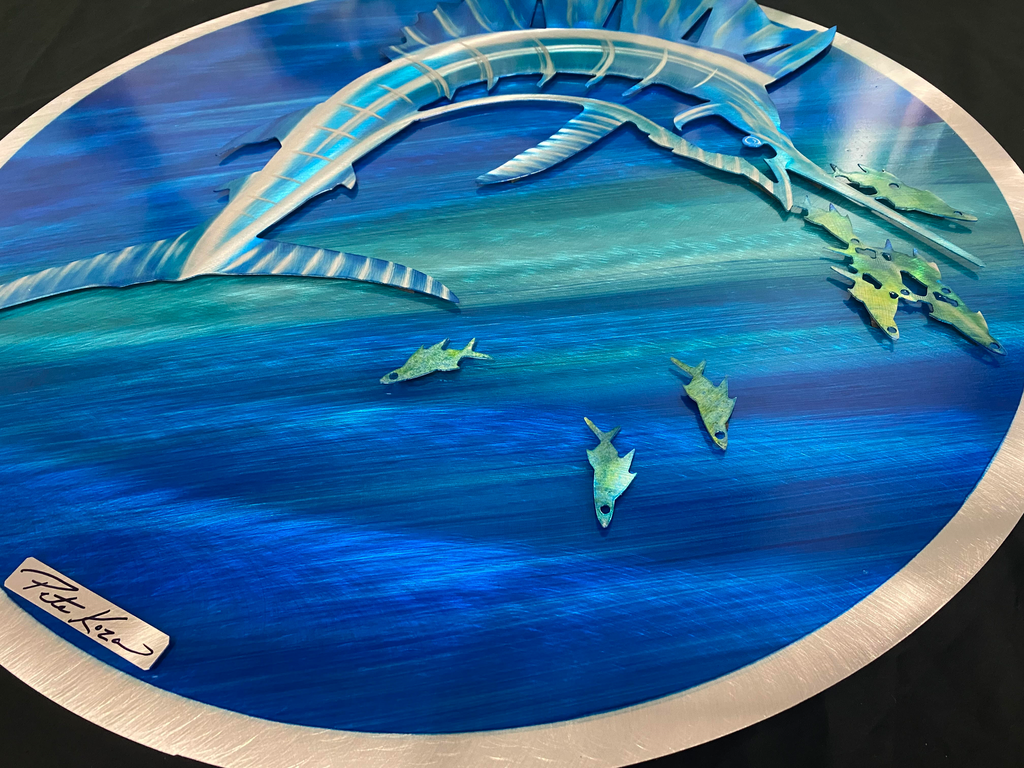 Sailfish Circle Pete Koza Metal Art