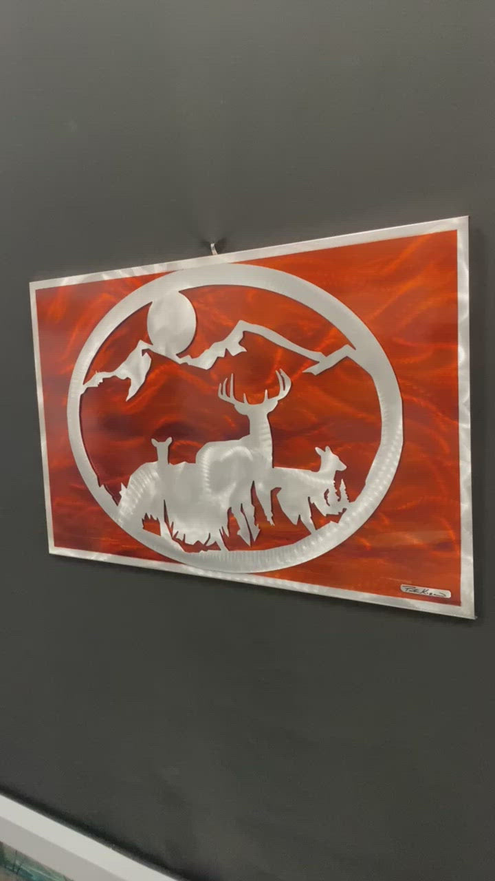Mountains and Deer