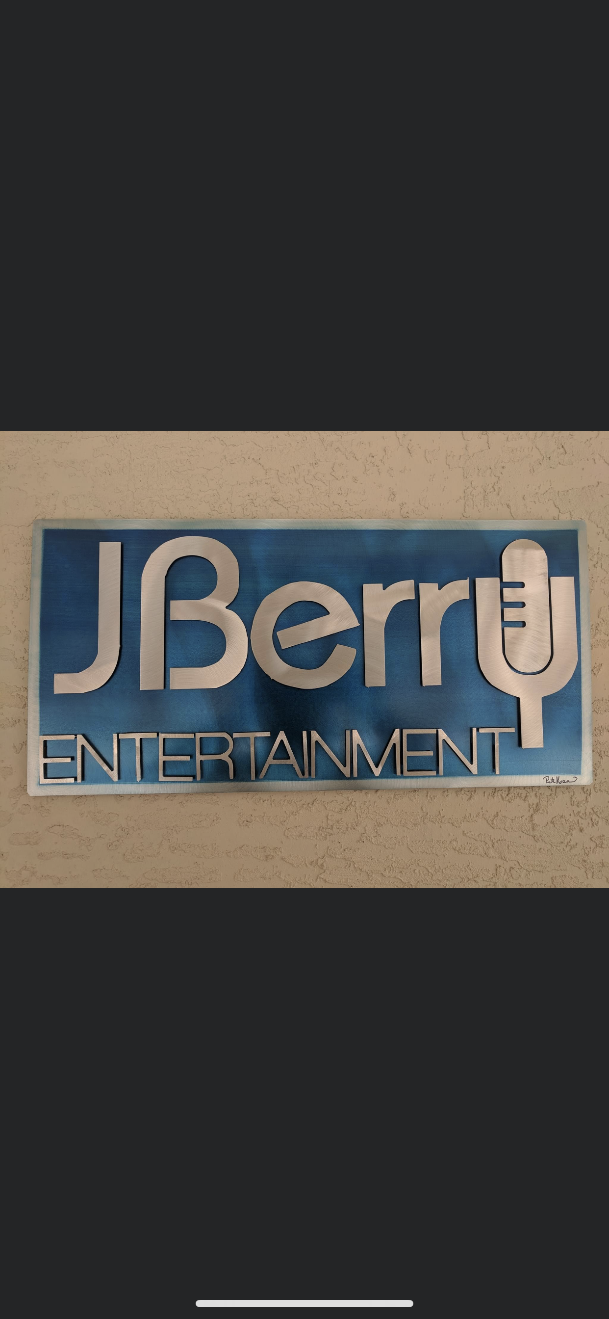 Custom logos Pete Koza Metal Art