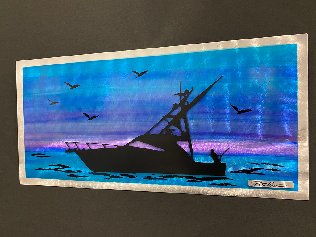 Fishing Trip Pete Koza Metal Art