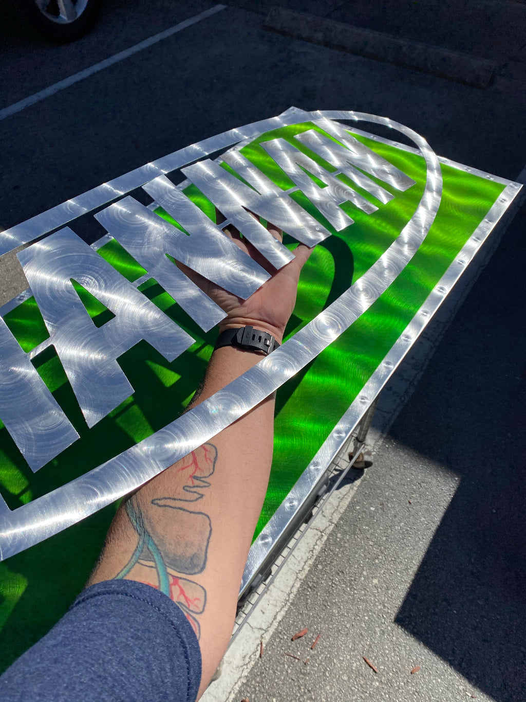 Custom logos Pete Koza Metal Art