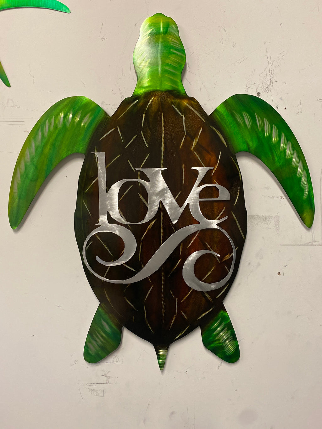 Sea Turtle Love PETE KOZA METAL ART 2