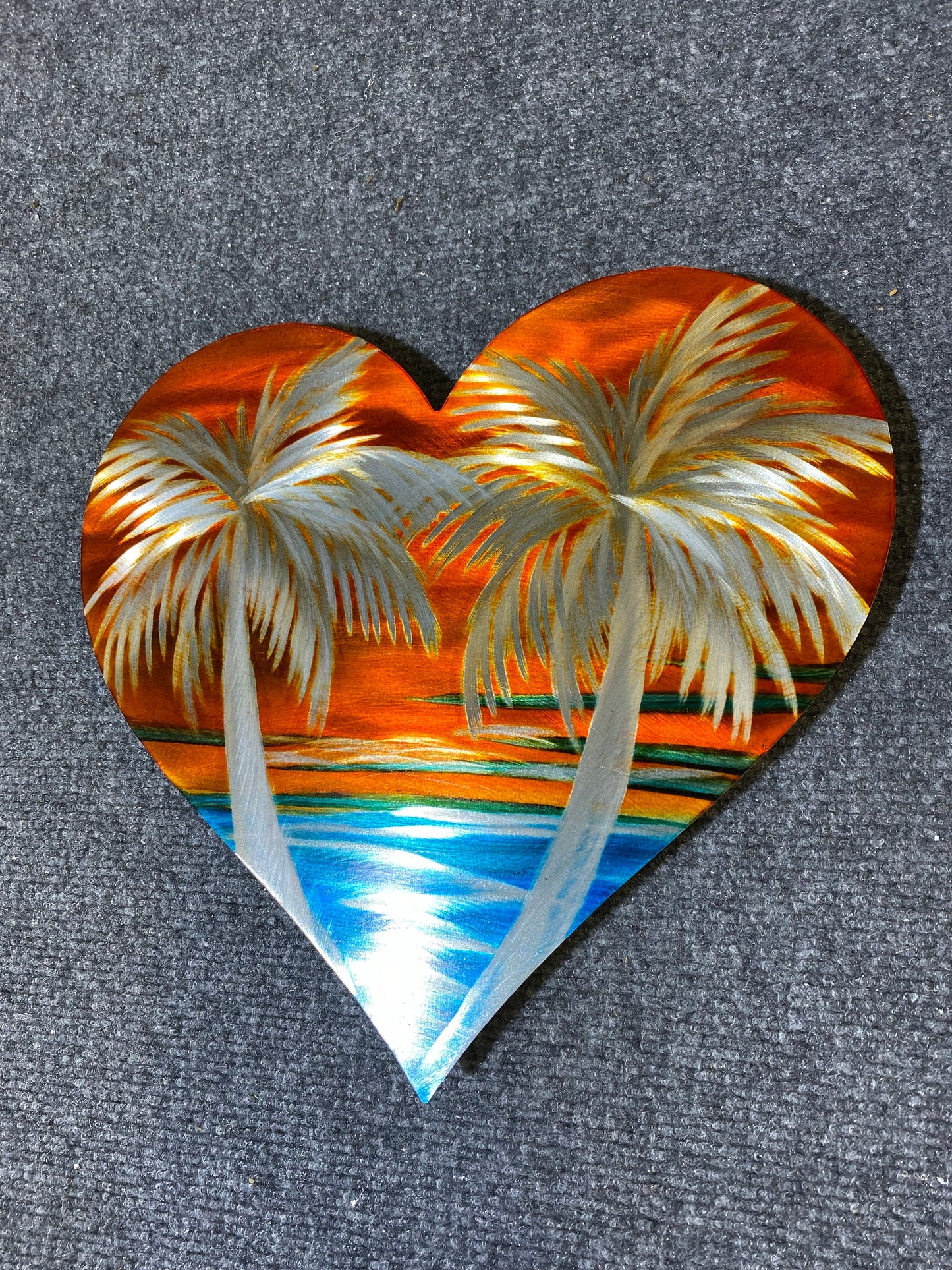 Palm Tree Hearts PETE KOZA METAL ART