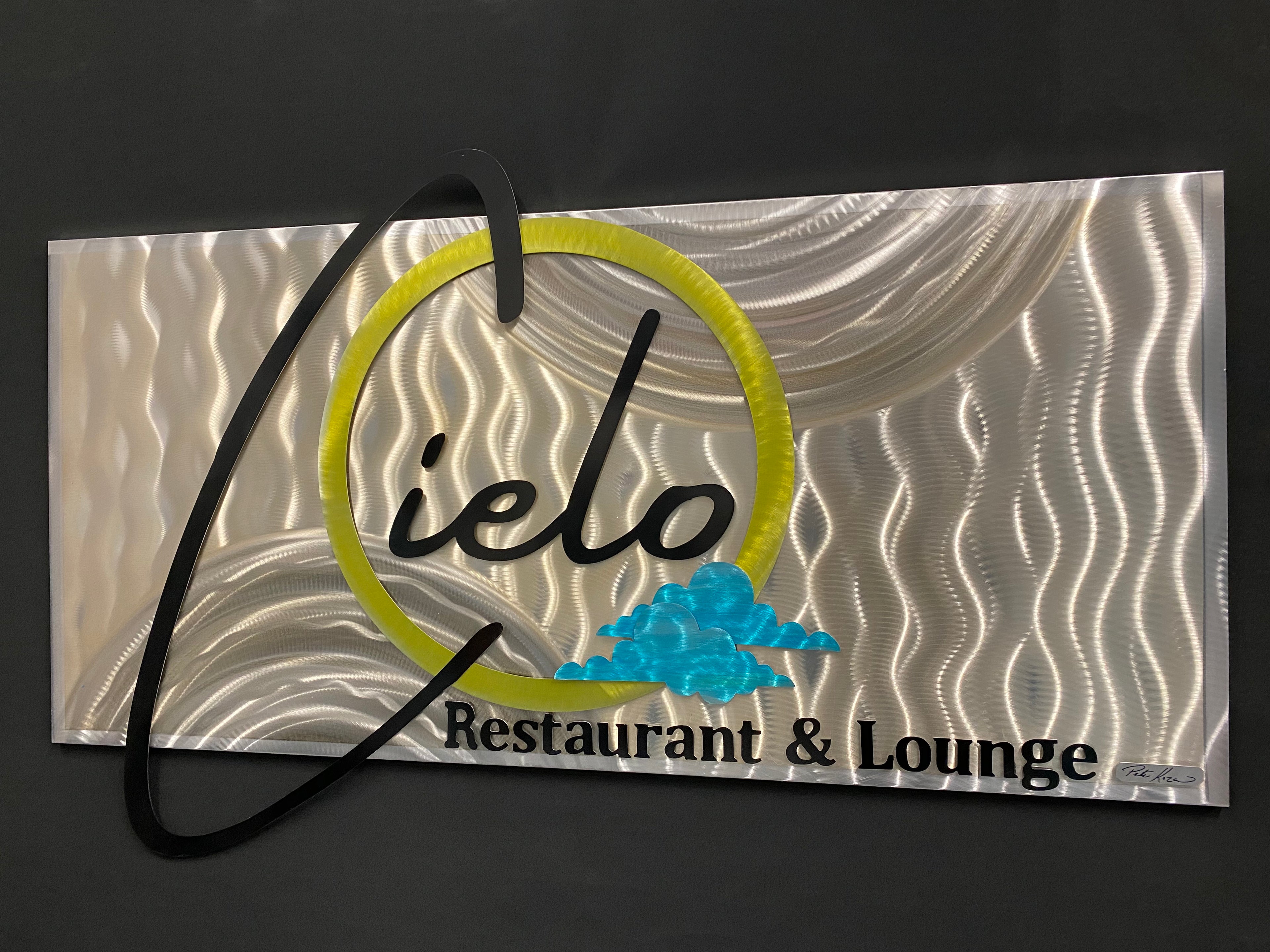 Custom logos Pete Koza Metal Art