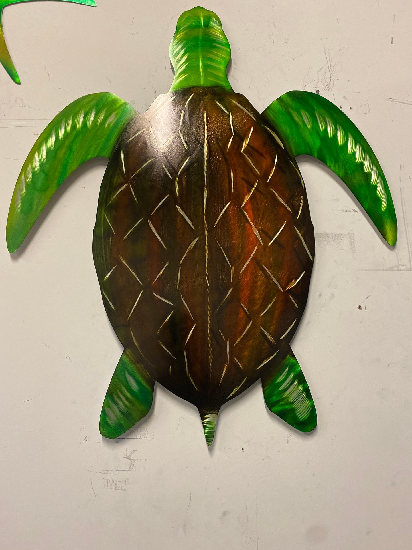 Sea Turtle Pete Koza Metal Art