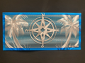 Silver Compass Palm Scenes PETE KOZA METAL ART