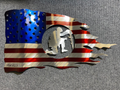 USA Kneeling Soldier Flag PETE KOZA METAL ART