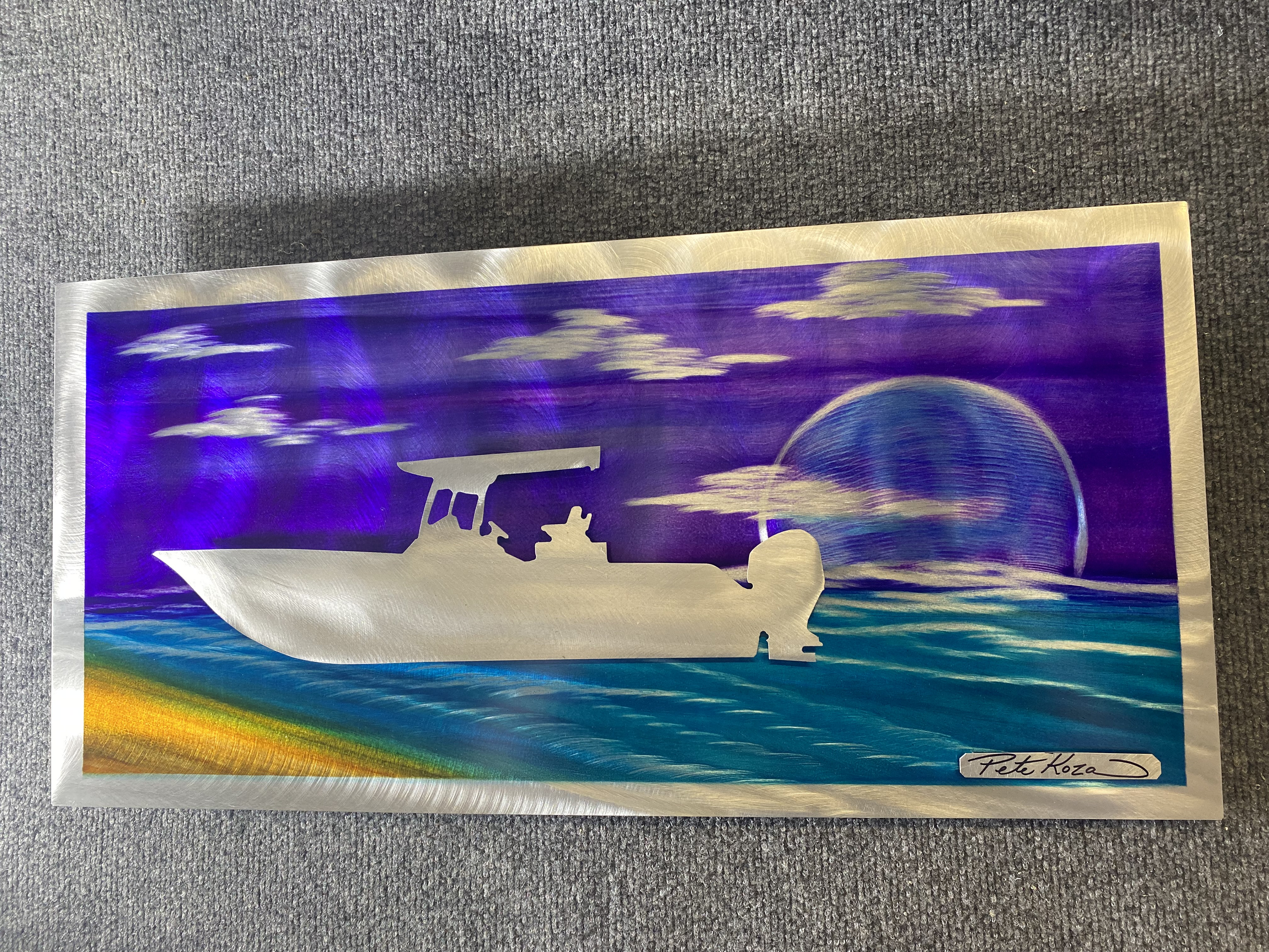 Purple Passion Boat Vibes PETE KOZA METAL ART