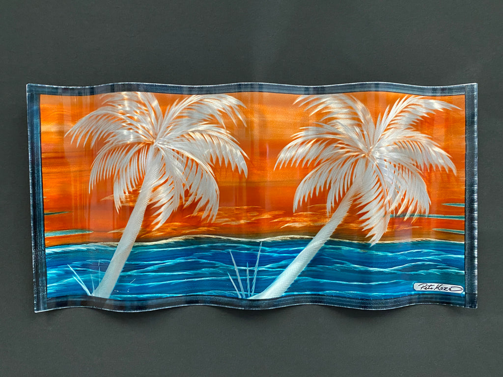 Island Crush Ripple Effect Pete Koza Metal Art