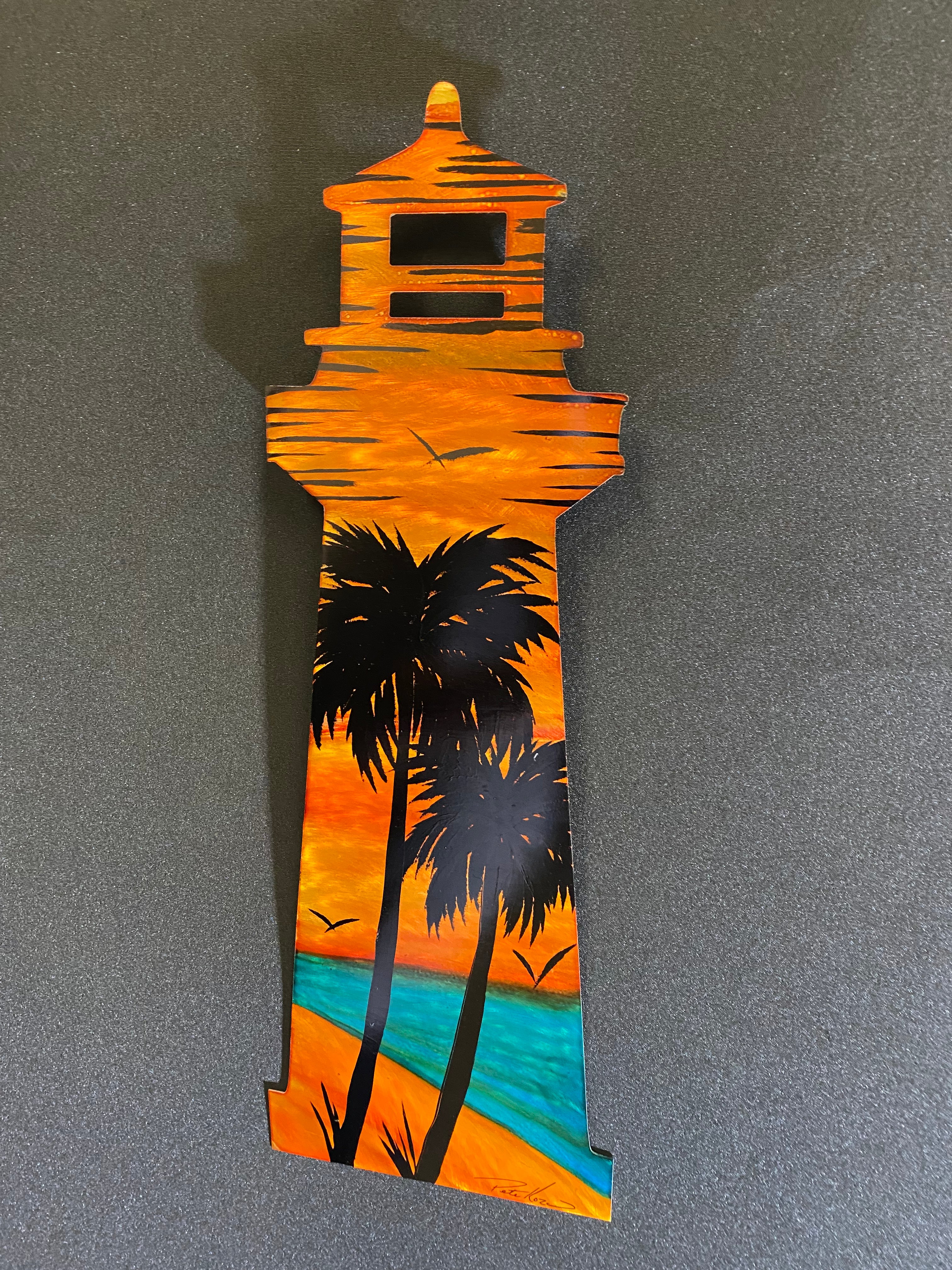 Sunny Light House Palms PETE KOZA METAL ART