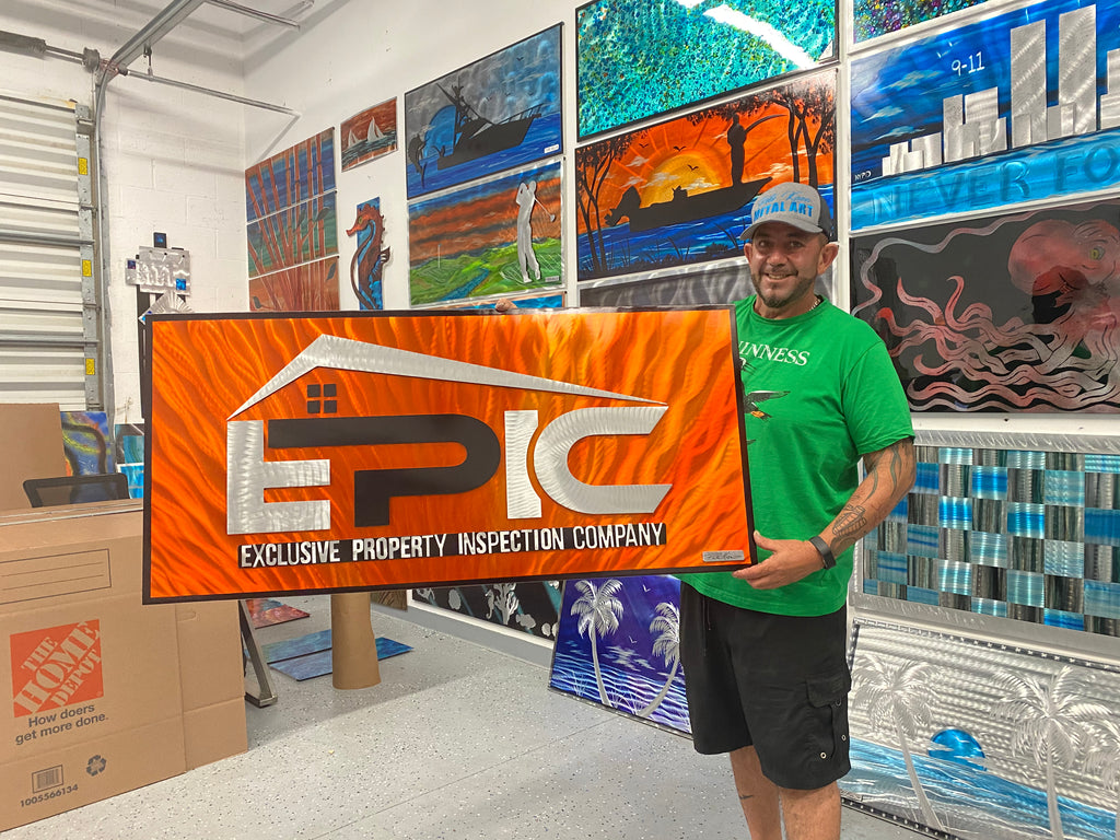 Custom logos Pete Koza Metal Art