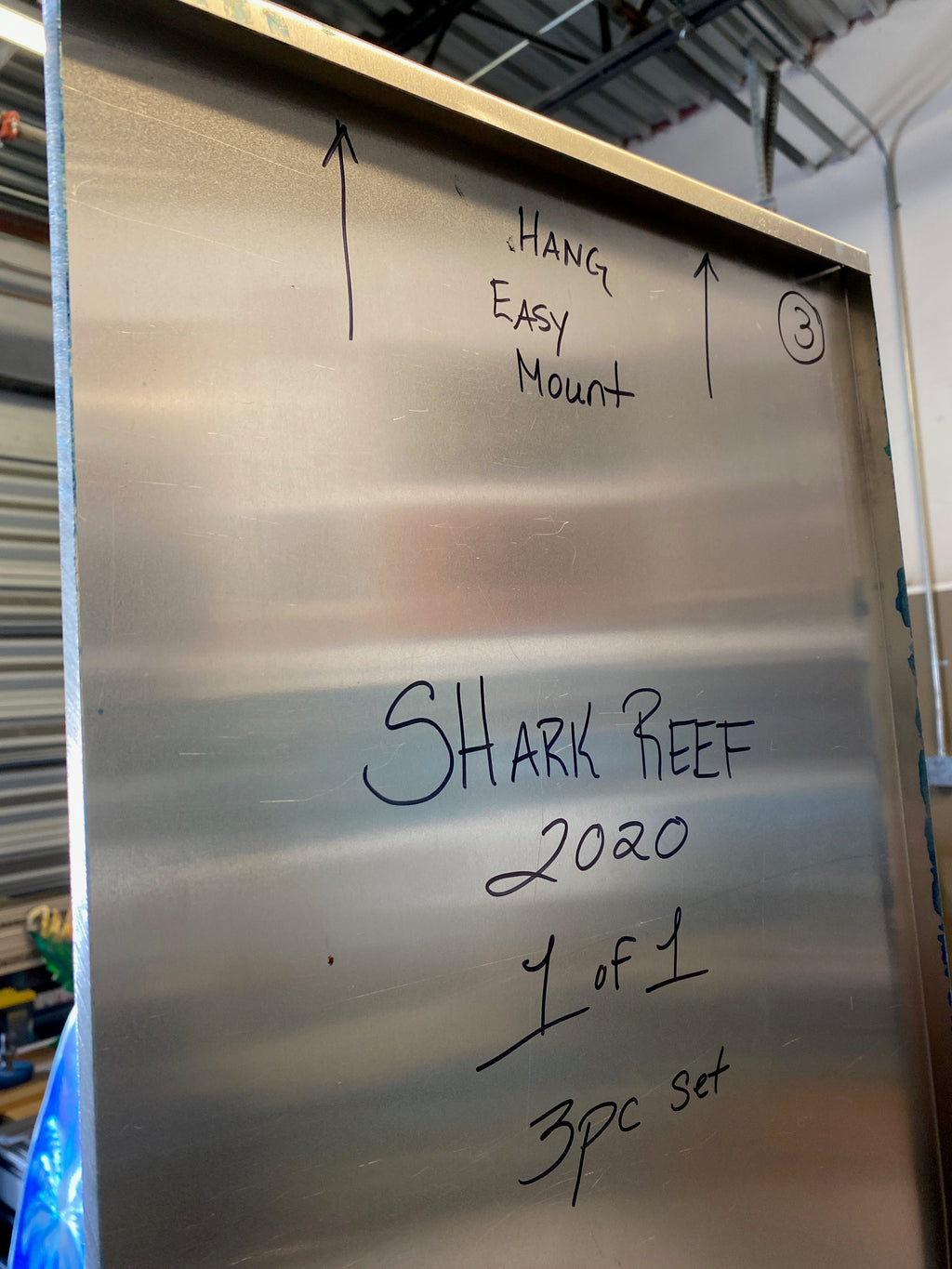 Shark Reef 3 panel set PETE KOZA METAL ART 2