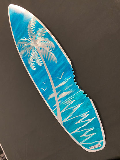 20% OFF! Sharkbite Blue Wave Palm Surfboard