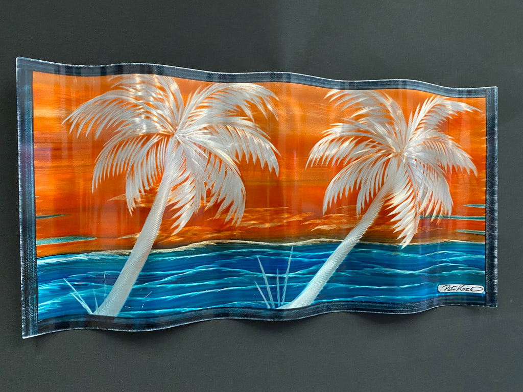Island Crush Ripple Effect Pete Koza Metal Art