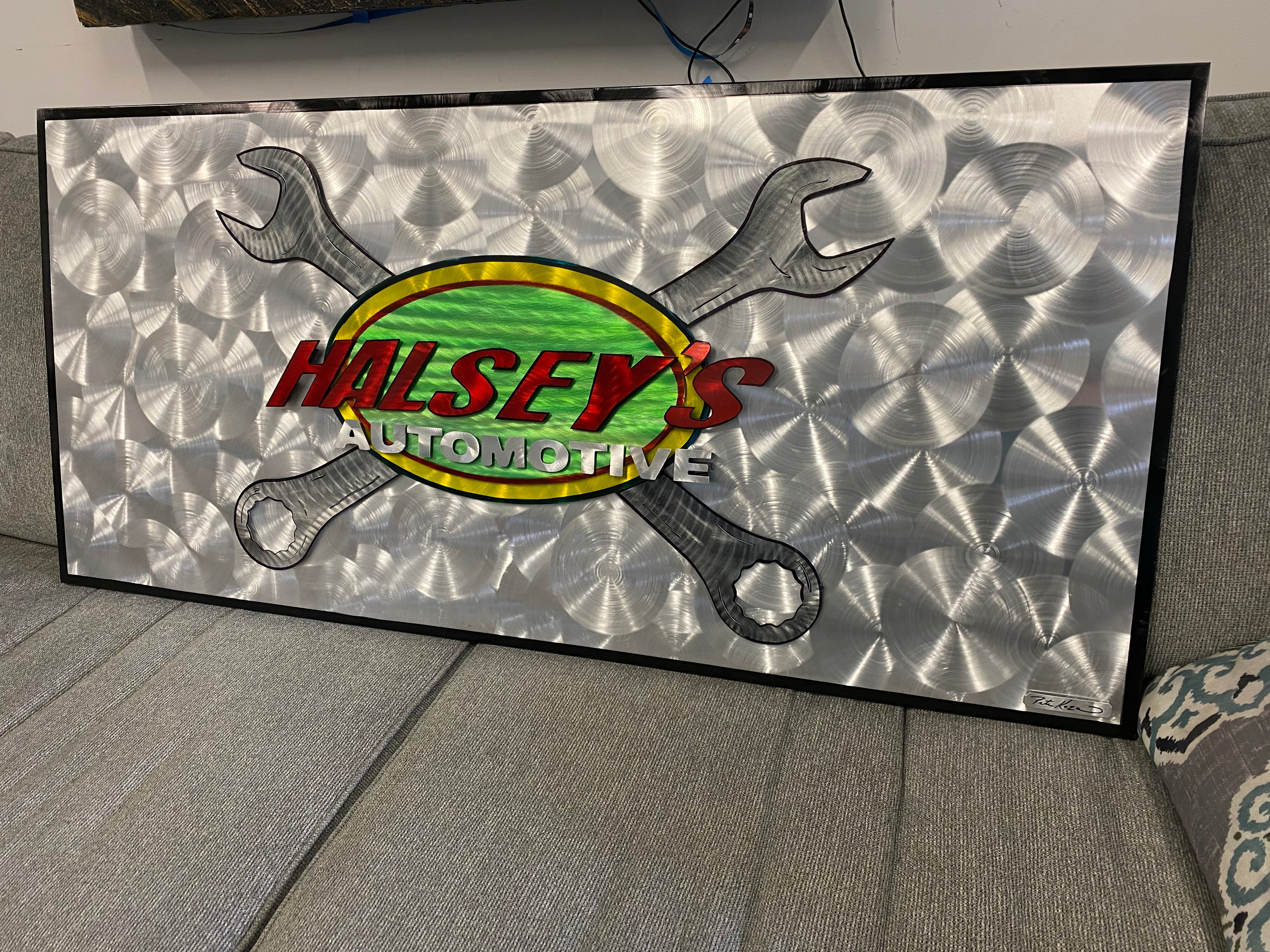 Custom logos Pete Koza Metal Art