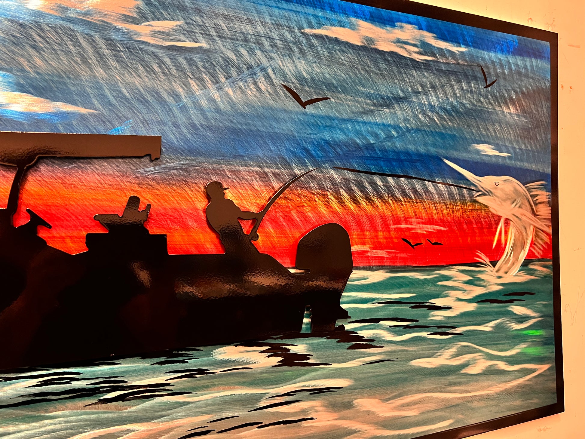 Boating Day "One Of One Only One Available" Pete Koza Metal Art