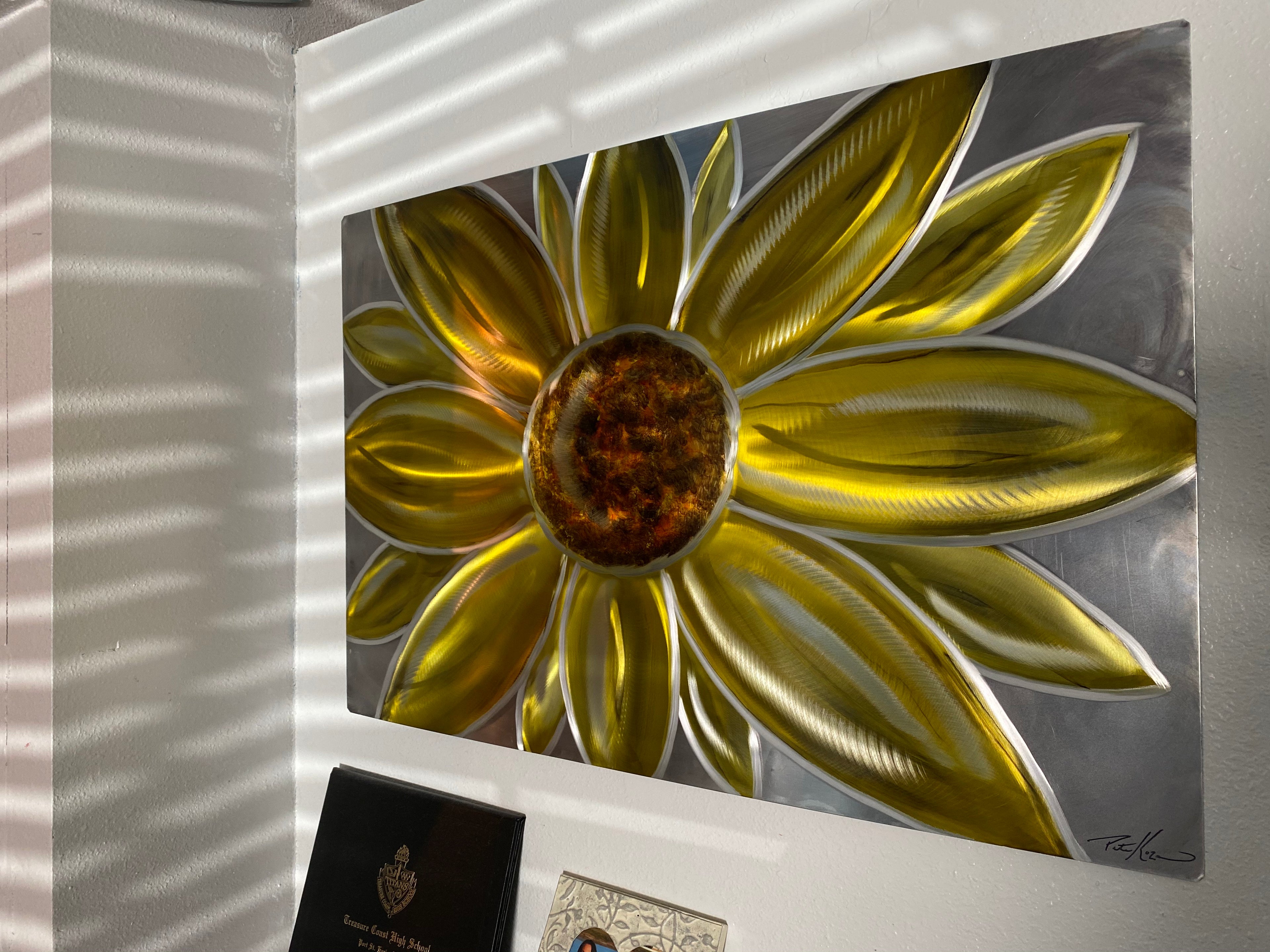 Sunflower 2’ x 3’ PETE KOZA METAL ART