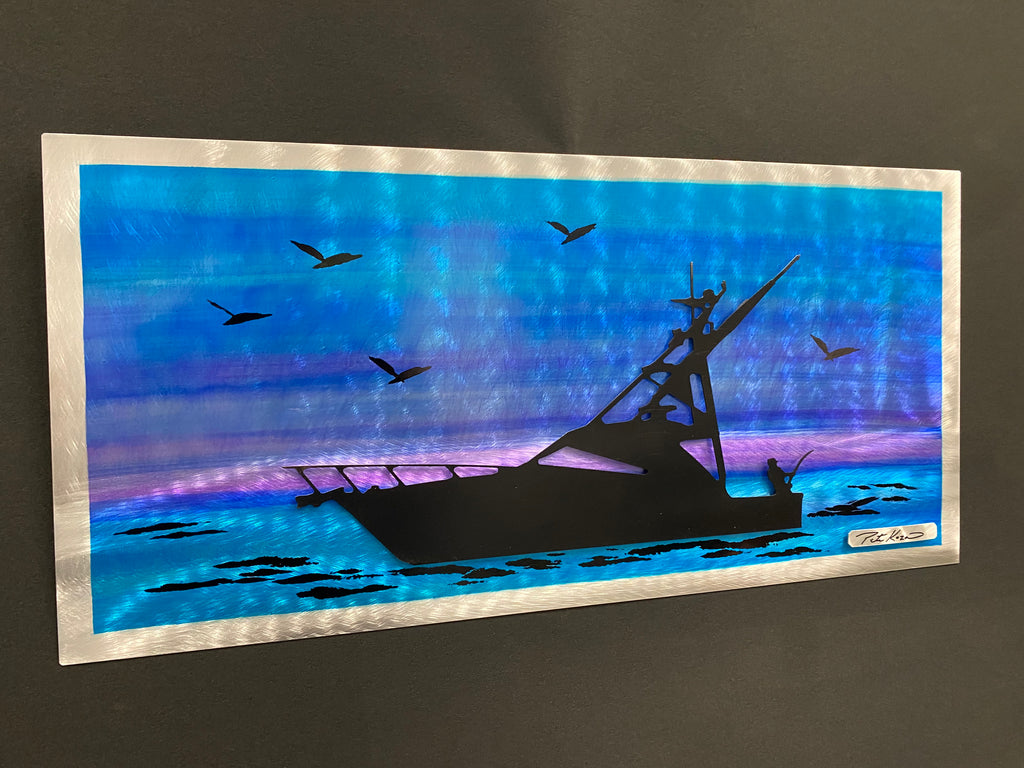 Fishing Trip Pete Koza Metal Art