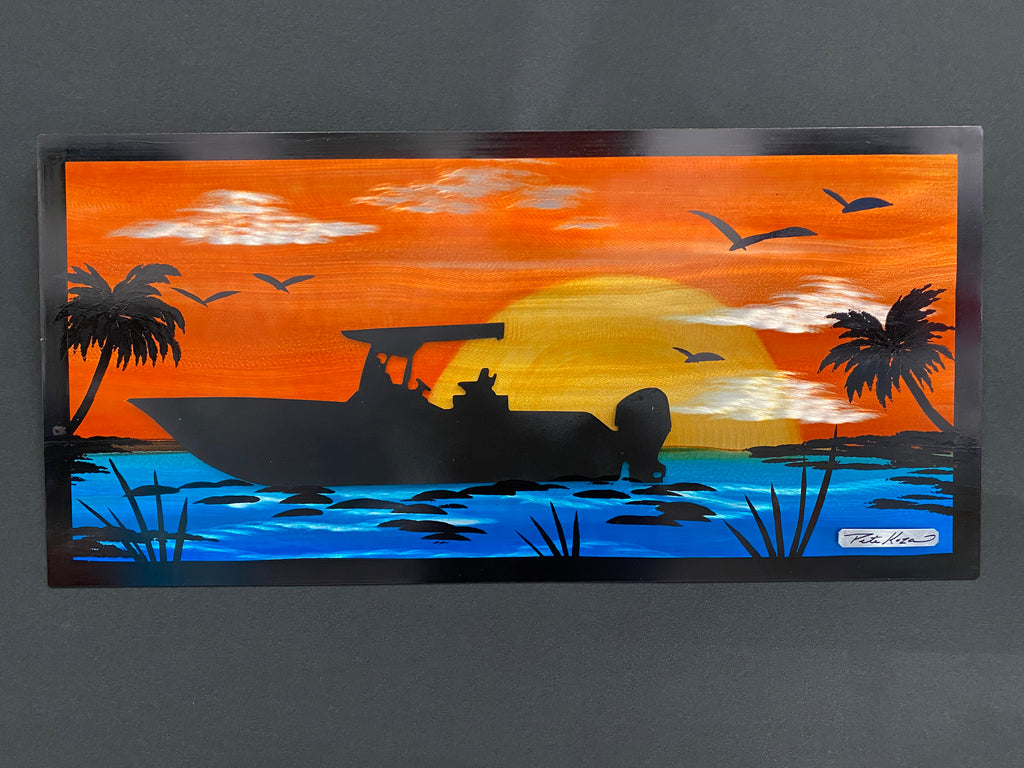 Boat days Pete Koza Metal Art