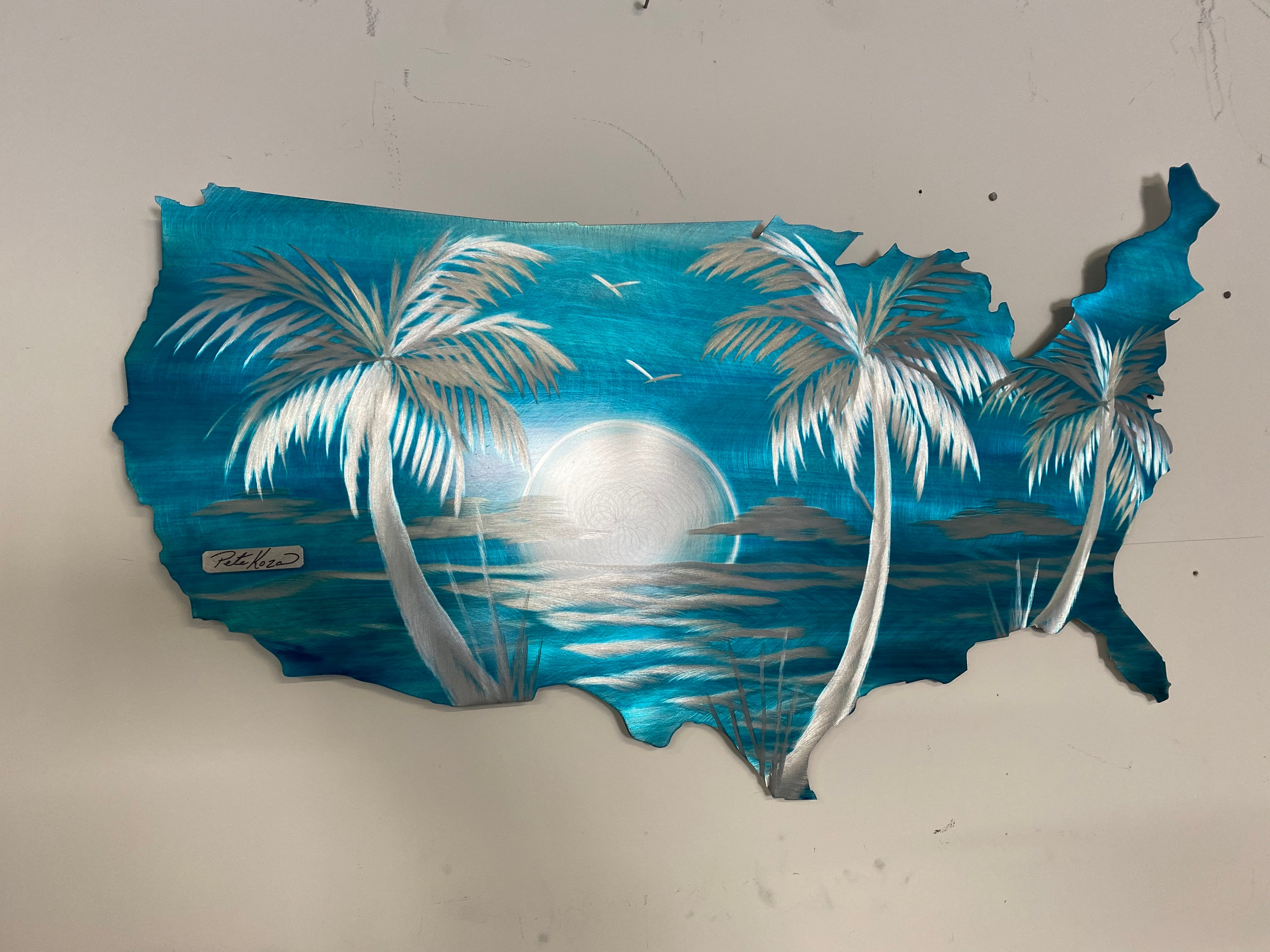 USA Palms PETE KOZA METAL ART